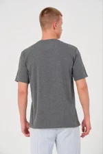 Unisex Düz Biskilet Yaka Oversize T-shirt - Görsel 2