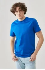 Unisex Düz Biskilet Yaka Oversize T-shirt