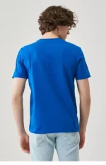 Unisex Düz Biskilet Yaka Oversize T-shirt - Görsel 3