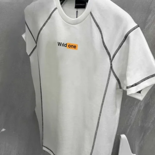 Unisex Dikişli Baskılı Oversize T-Shirt