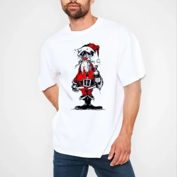 Unisex Bisiklet Yaka Baskılı Oversize T-Shirt