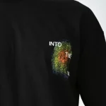 Unisex Bisiklet Yaka Baskılı Oversize T-Shirt - Görsel 4