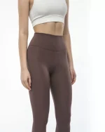 Yüksek Bel Sporcu Düz Tayt - Görsel 2