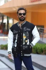 Erkek Oversize Kolej Ceket - Görsel 3