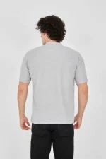 Unisex Waffle Kumaş Rahat Kol T-Shirt - Görsel 4
