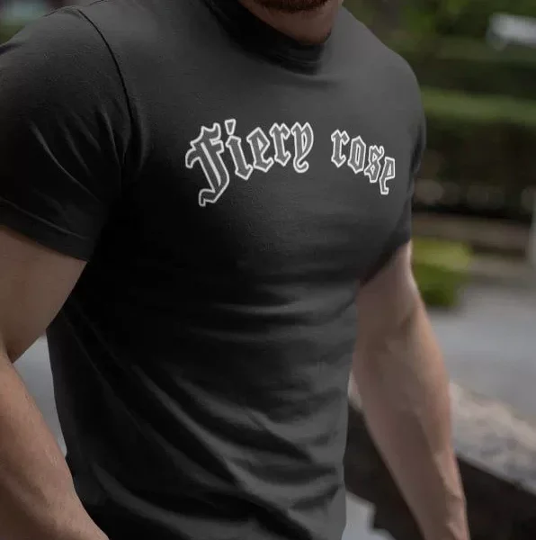 Erkek Bisiklet Yaka Baskılı Oversize T-Shirt
