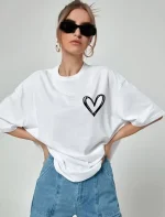 Unisex Baskılı Oversize T-Shirt