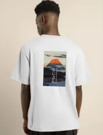 Unisex Bisiklet Yaka Baskılı Oversize T-Shirt - Görsel 4