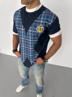 Unisex Bisiklet Yaka Baskılı Oversize T-Shirt - Görsel 3