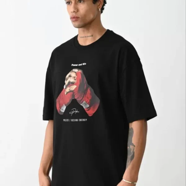 Unisex Baskılı Oversize T-Shirt