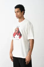 Unisex Baskılı Oversize T-Shirt - Görsel 2
