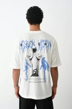Unisex Baskılı Oversize T-Shirt