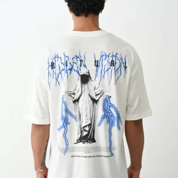 Unisex Baskılı Oversize T-Shirt