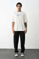 Unisex Baskılı Oversize T-Shirt - Görsel 3