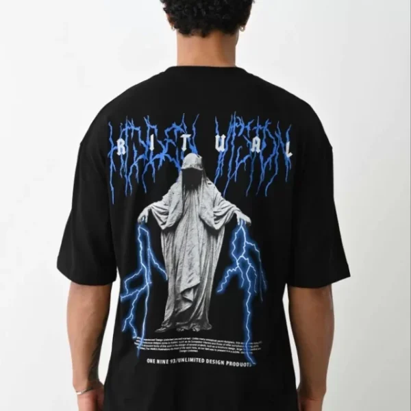 Unisex Baskılı Oversize T-Shirt