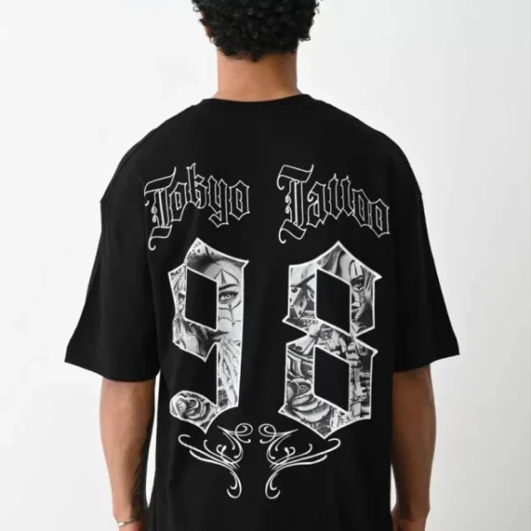 Unisex Baskılı Oversize T-Shirt