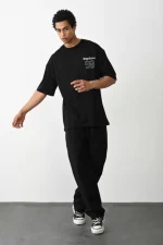 Unisex Baskılı Oversize T-Shirt - Görsel 3