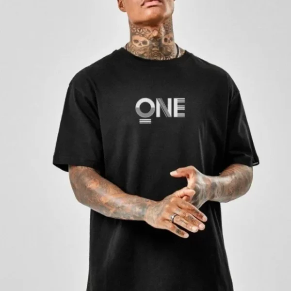 Unisex Baskılı Oversize T-Shirt