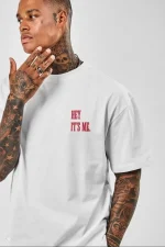 Unisex Baskılı Oversize T-Shirt