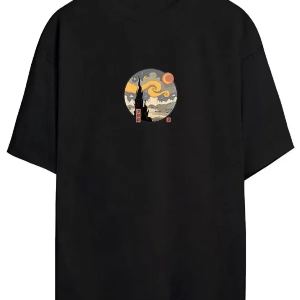 Unisex Baskılı Oversize T-Shirt