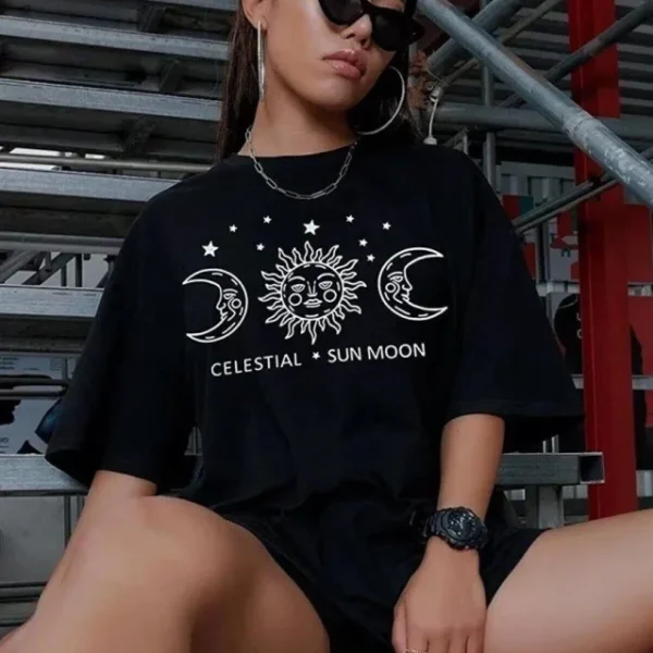 Unisex Baskılı Oversize T-Shirt