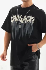 Unisex Oversize Kolye Dahil T-Shirt - Görsel 2