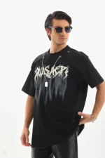 Unisex Oversize Kolye Dahil T-Shirt - Görsel 3