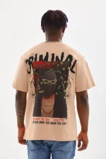 Unisex Baskılı Oversize T-Shirt - Görsel 2