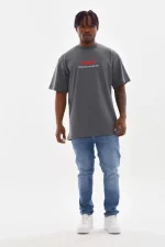 Unisex Baskılı Oversize T-Shirt - Görsel 3