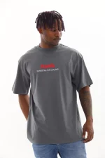 Unisex Baskılı Oversize T-Shirt - Görsel 4
