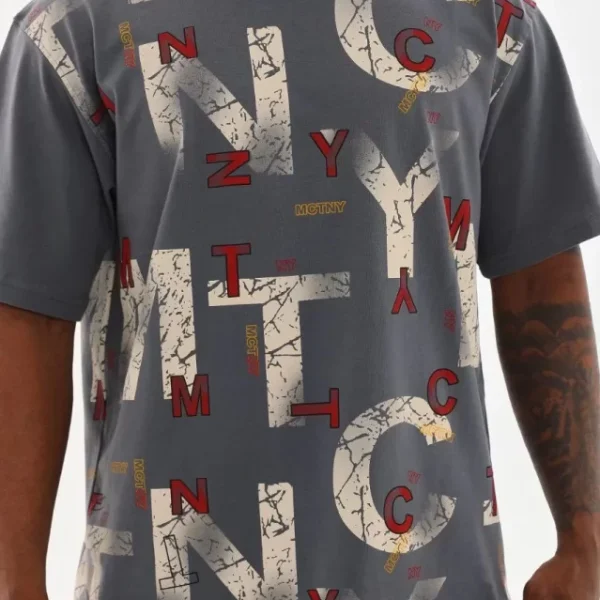 Unisex Baskılı Oversize T-Shirt