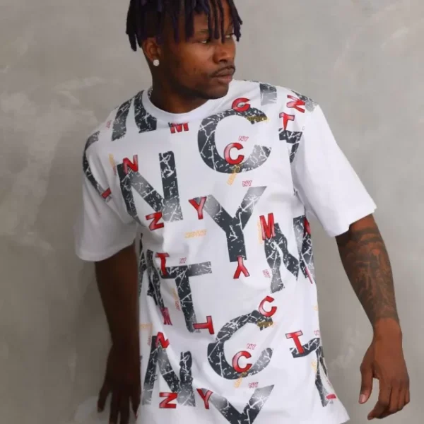 Unisex Baskılı Oversize T-Shirt