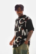 Unisex Baskılı Oversize T-Shirt - Görsel 3