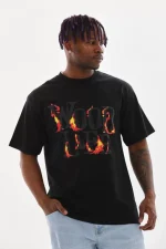 Unisex Baskılı Oversize T-Shirt - Görsel 3