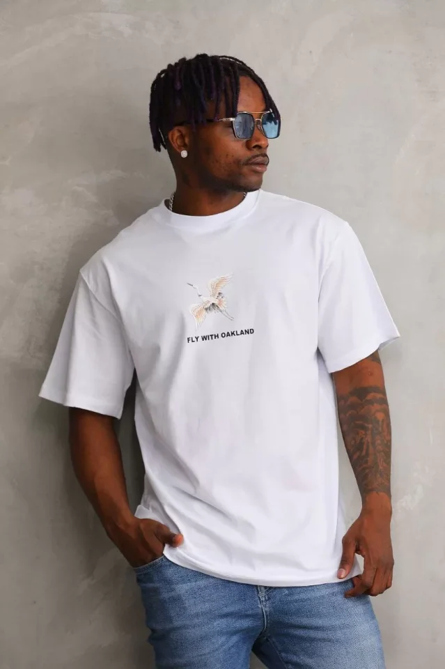 33ece192e9ee26d1d12d5cdb6bda57a8_86368-0.jpg Unisex Baskılı Oversize T-Shirt - Görsel 1