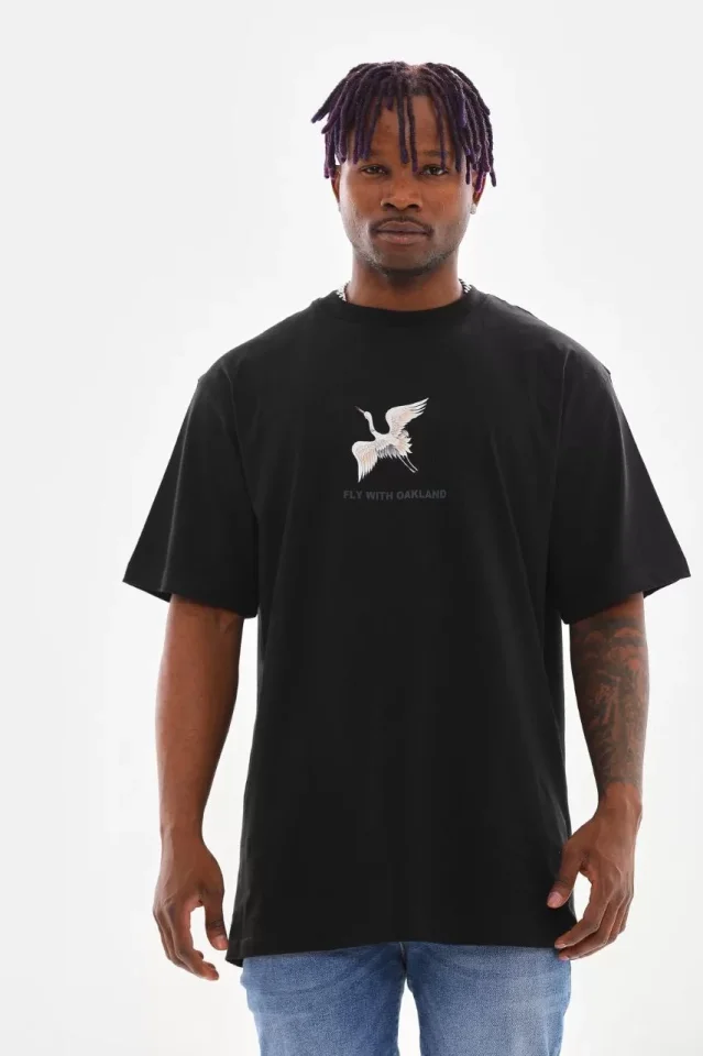 33ece192e9ee26d1d12d5cdb6bda57a8_86377-0.jpg Unisex Baskılı Oversize T-Shirt - Görsel 1