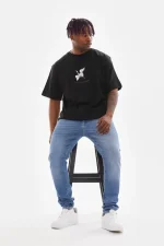 Unisex Baskılı Oversize T-Shirt - Görsel 3