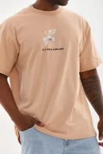 Unisex Baskılı Oversize T-Shirt