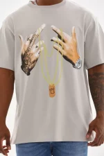 Unisex Baskılı Oversize T-Shirt