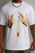 Unisex Baskılı Oversize T-Shirt