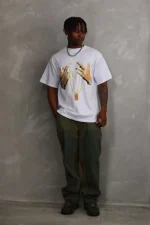 Unisex Baskılı Oversize T-Shirt - Görsel 3