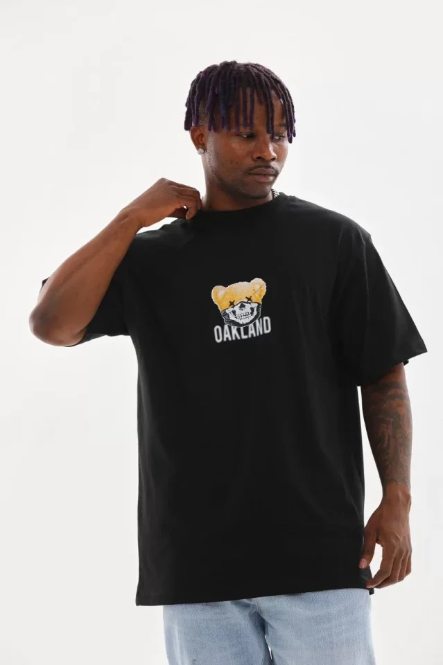 33ece192e9ee26d1d12d5cdb6bda57a8_86467-0.jpg Unisex Baskılı Oversize T-Shirt - Görsel 1