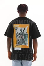 Unisex Baskılı Oversize T-Shirt - Görsel 2