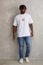 Unisex Baskılı Oversize T-Shirt - Görsel 4