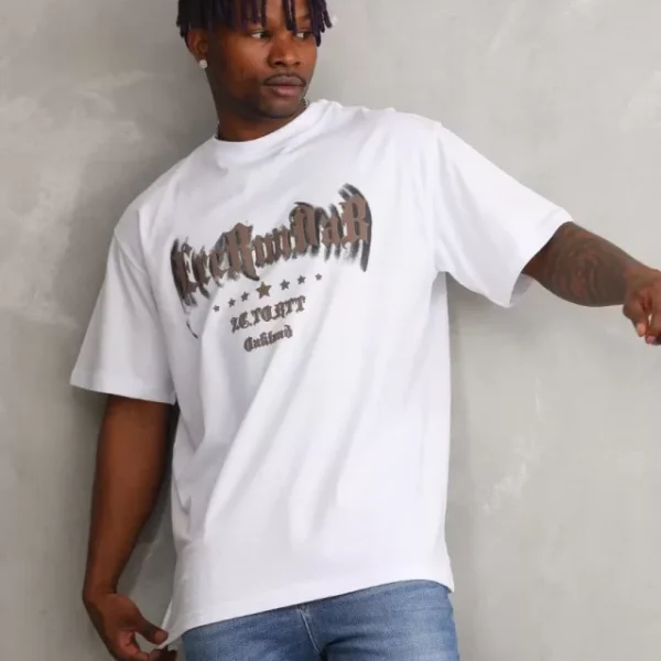 Unisex Baskılı Oversize T-Shirt