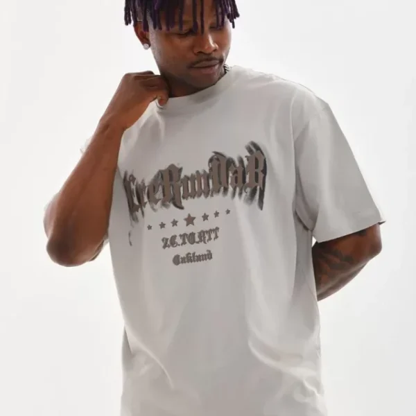 Unisex Baskılı Oversize T-Shirt