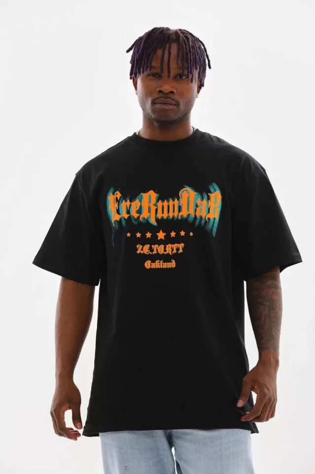 33ece192e9ee26d1d12d5cdb6bda57a8_86503-0.jpg Unisex Baskılı Oversize T-Shirt - Görsel 1