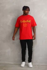 Unisex Baskılı Oversize T-Shirt - Görsel 3