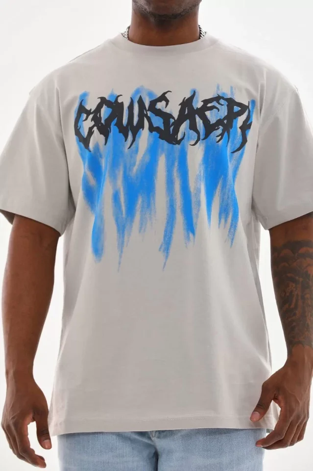 33ece192e9ee26d1d12d5cdb6bda57a8_86521-0.jpg Unisex Baskılı Oversize T-Shirt - Görsel 1