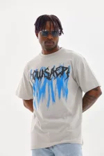 Unisex Baskılı Oversize T-Shirt - Görsel 4